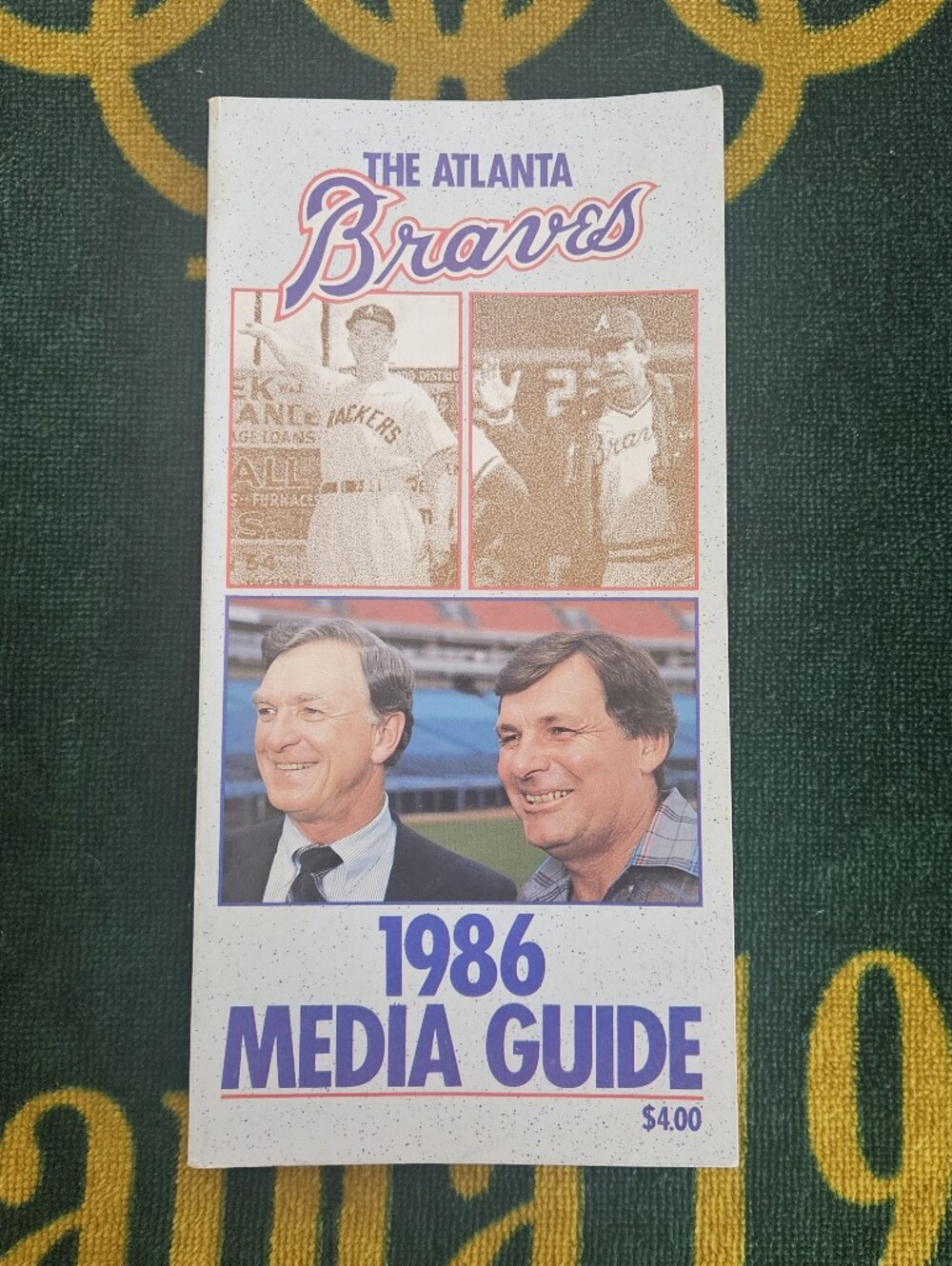 1986 Media Guide - White and Blue